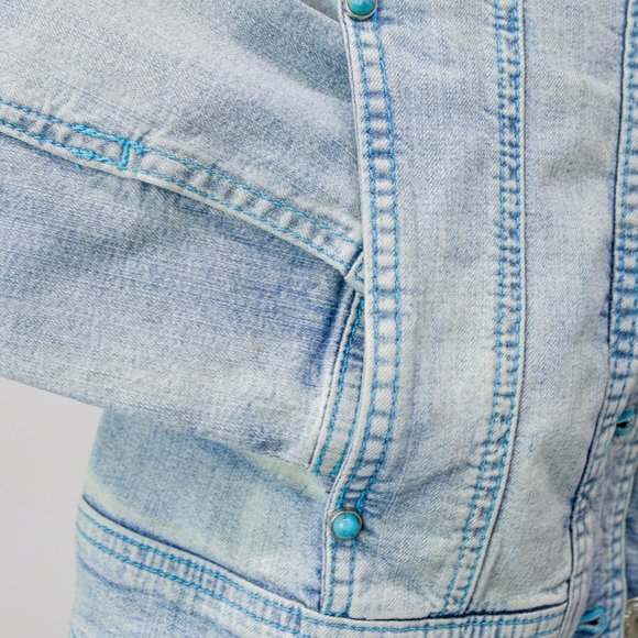 Moschino Jeans Western Accent Denim Jacket - Picture 8 of 11